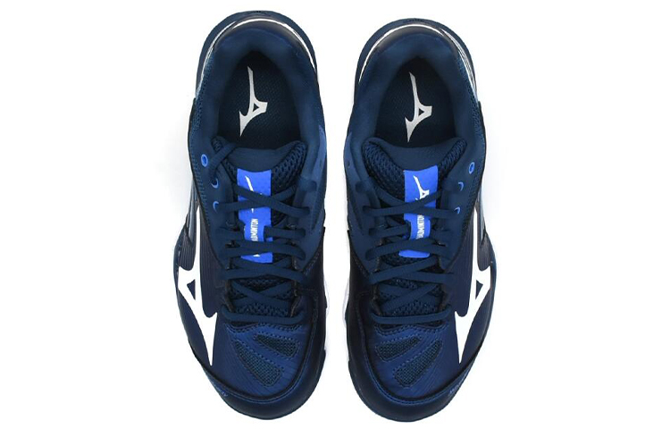 Lookbook Mizuno Wave Claw 2 透氣耐磨 低筒 跑步鞋 男女同款 藍白