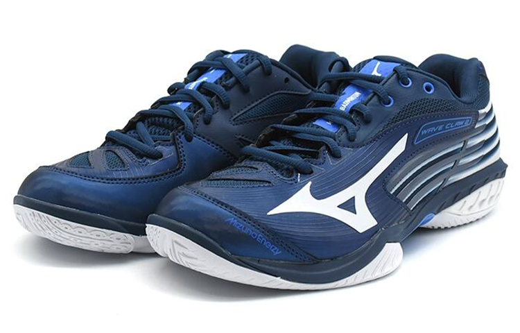Shop Mizuno Wave Claw 2 Scarpe Badminton Blu/Bianche 71GA211301