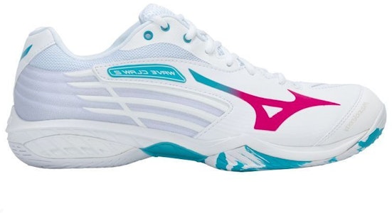 Mizuno Wave Claw 2 Wide 'Putih Fuchsia Biru' 71GA211060 Order Mizuno Wave Claw 2 Wide 'Putih Fuchsia Biru' 71GA211060