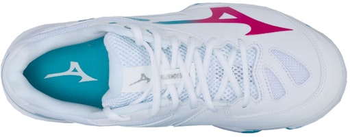 Mizuno Wave Claw 2 輕量緩震 防滑耐磨 低筒 羽球鞋 男女同款 白粉藍 Lookbook Mizuno Wave Claw 2 輕量緩震 防滑耐磨 低筒 羽球鞋 男女同款 白粉藍