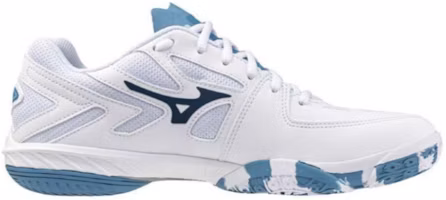 Order Mizuno wave claw EL2 減震耐磨 低筒 羽毛球鞋 男女同款 白藍