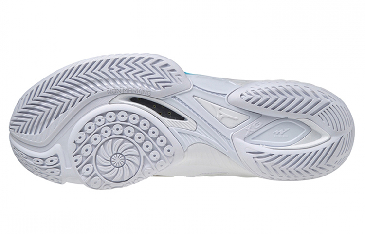 Shop Mizuno Wave Claw II 'Putih Biru' Sepatu Olahraga 71GA211021