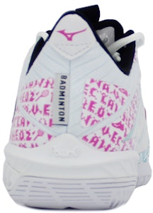 Mizuno Wave Claw Neo 2 透氣防滑耐磨羽球鞋 男女款 白藍粉 Shop Mizuno Wave Claw Neo 2 透氣防滑耐磨羽球鞋 男女款 白藍粉