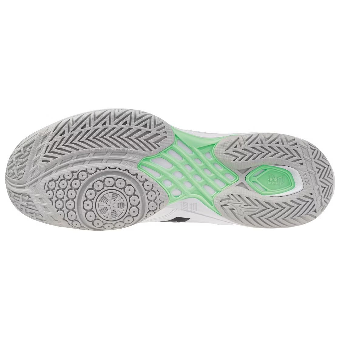 Shop Mizuno Wave Claw Neo 3 Wide 'White Light Green' 71GA247315