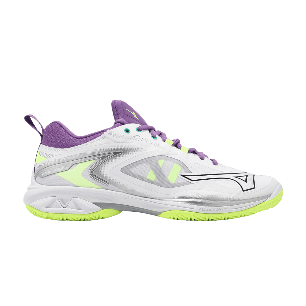 Mizuno Wave Claw Neo 3 Wide 'White Neo Lime Lavender' 71GA247312