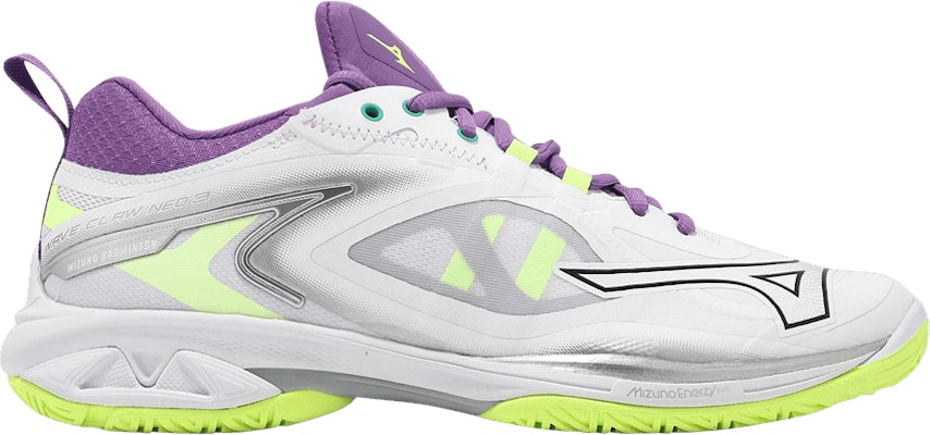 Mizuno Wave Claw Neo 3 Wide 'White Neo Lime Lavender' 71GA247312 Buy Mizuno Wave Claw Neo 3 Wide 'White Neo Lime Lavender' 71GA247312