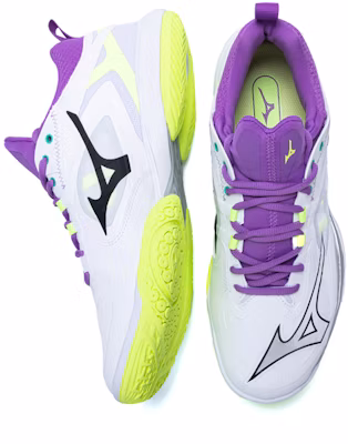 Mizuno Wave Claw Neo 3 Wide 'White Neo Lime Lavender' 71GA247312 Lookbook Mizuno Wave Claw Neo 3 Wide 'White Neo Lime Lavender' 71GA247312