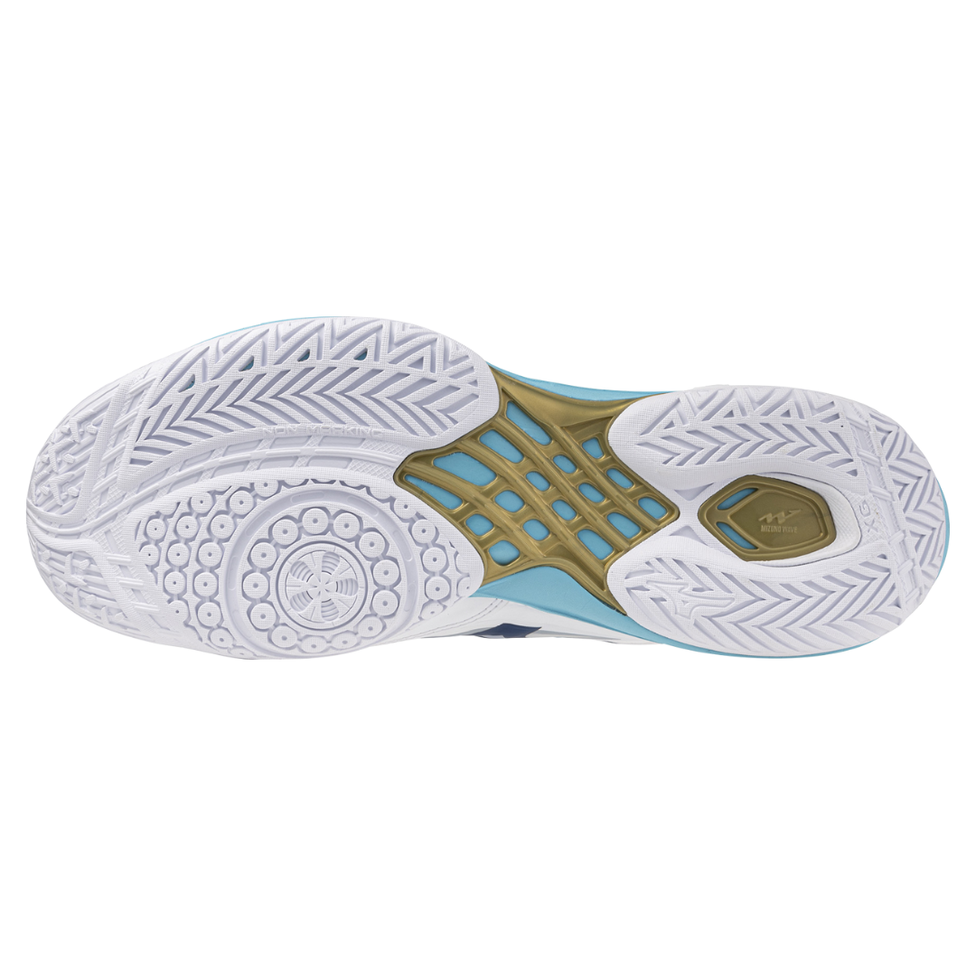 Purchase Mizuno Wave Claw Neo 3 Wide 'Putih Biru Musim' 71GA247302