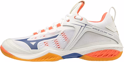 Mizuno Wave Claw Neo 'White Blue Coral' 71GA207025 Mizuno Wave Claw Neo 'White Blue Coral' 71GA207025
