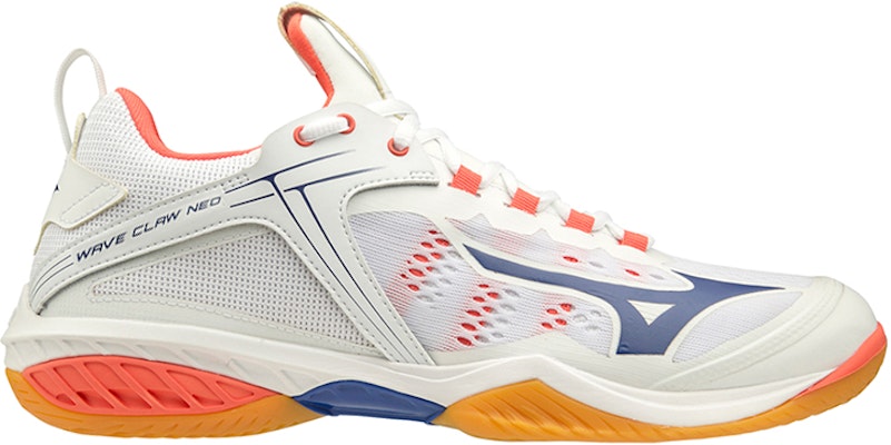 Mizuno Wave Claw Neo 'White Blue Coral' 71GA207025 Order Mizuno Wave Claw Neo 'White Blue Coral' 71GA207025