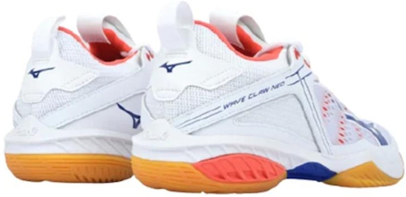 Mizuno Wave Claw Neo 'White Blue Coral' 71GA207025 Shop Mizuno Wave Claw Neo 'White Blue Coral' 71GA207025