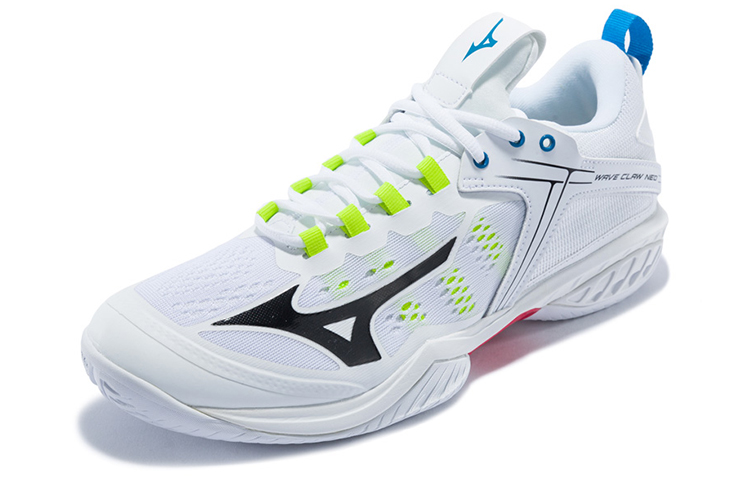 Order Mizuno Wave Claw Neo Wide ''Wit Volt'' 71GA207045