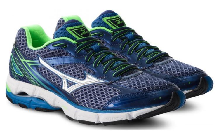 Lookbook Mizuno Wave Connect 3 ''Bleu Vert Argent'' J1GC164804
