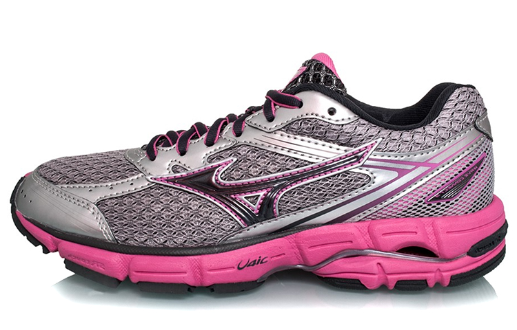 Mizuno Wave Connect 3 Low Tops Wear-resistant Gray Pink