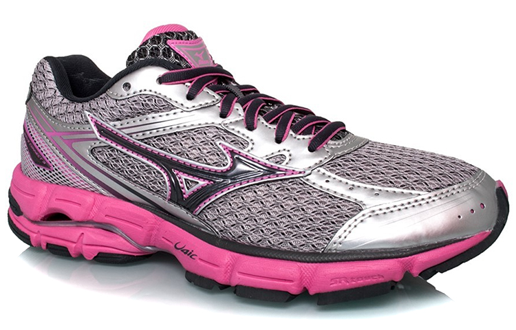 Mizuno Wave Connect 3 Low Tops Wear-resistant Gray Pink 圖 3