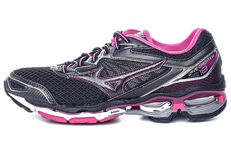 Mizuno Wave Creation 18 Low Tops Wear-resistant Black Purple J1GD160113