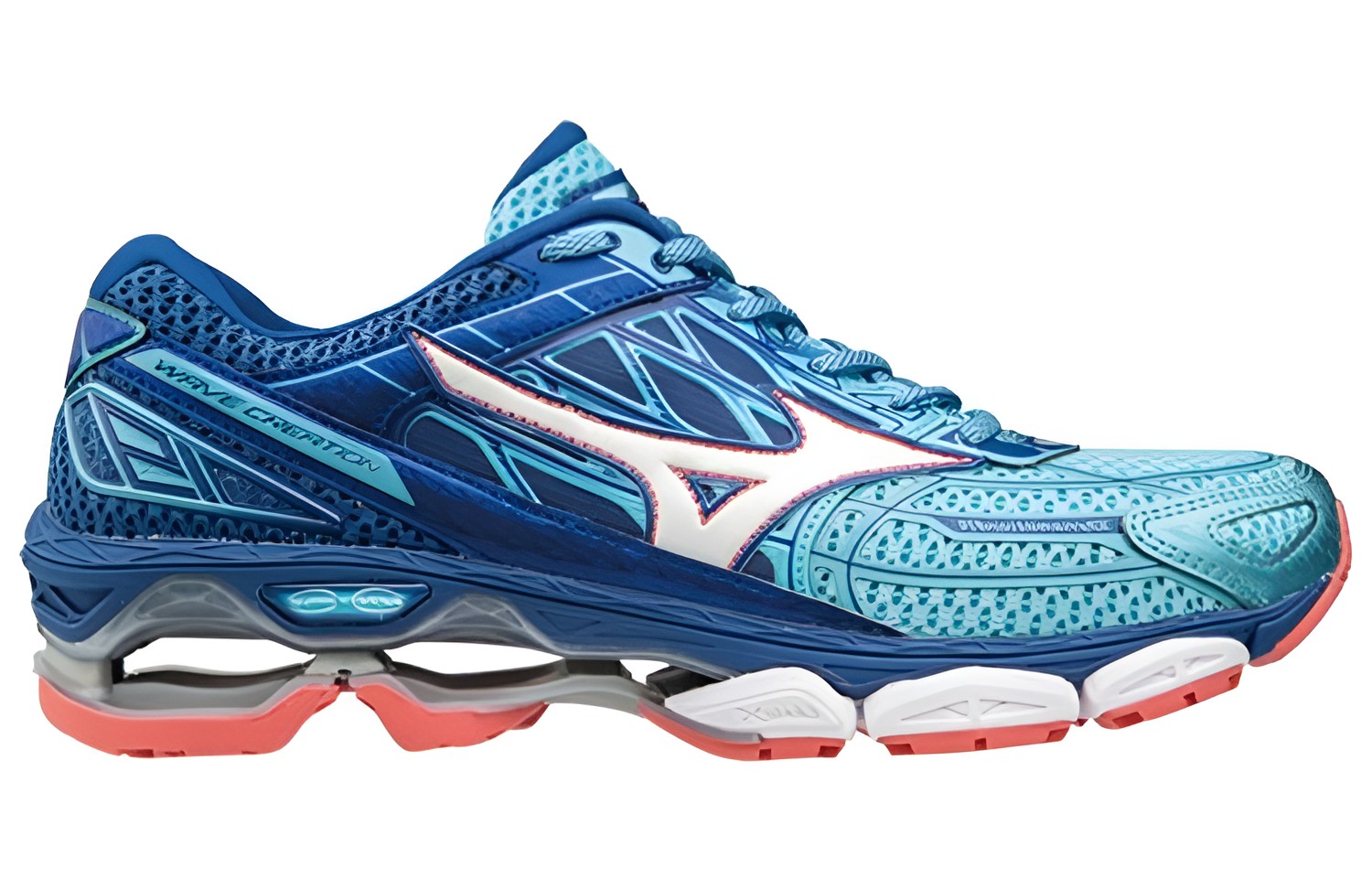 Order Mizuno Wave創新19 防滑耐磨 低筒 跑步鞋 女款 藍色