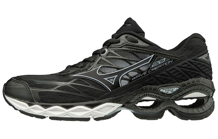Mizuno Wave Creation 20 'Black Lightweight Comfort Low-Top Running' J1GD190110