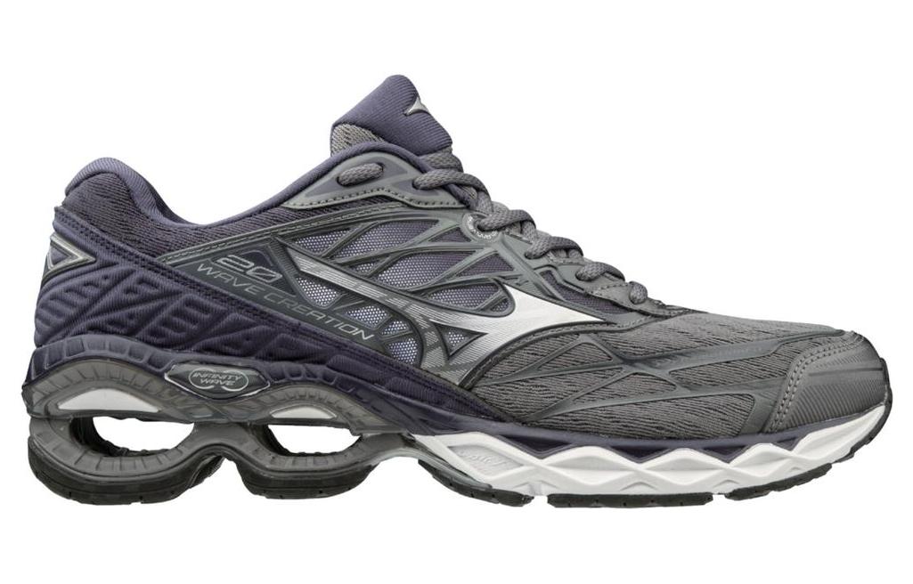 Order Mizuno Wave Creation 20 'Stormy Weather Silver' Sepatu Lari Pria 411060-9J73
