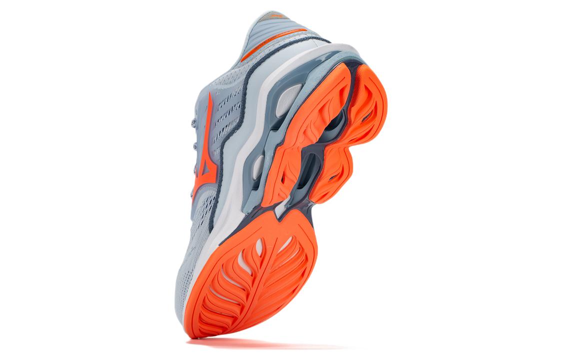 Lookbook Mizuno Wave Creation 23 Grijs Oranje Schokdemping Antislip Sneakers J1GD220166