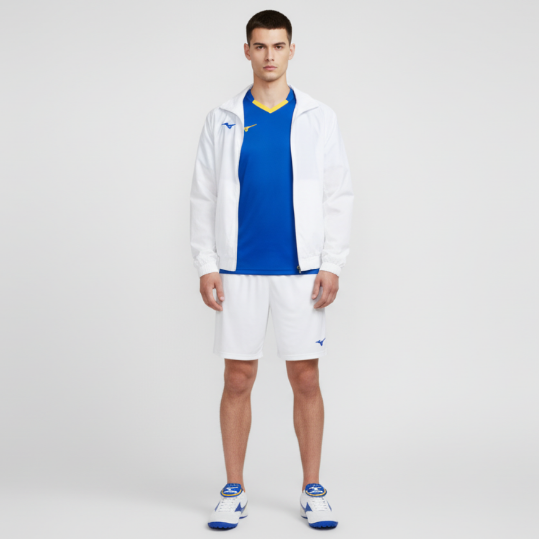 Lookbook Mizuno Wave CUP TF 低筒耐磨碎釘足球鞋 白藍