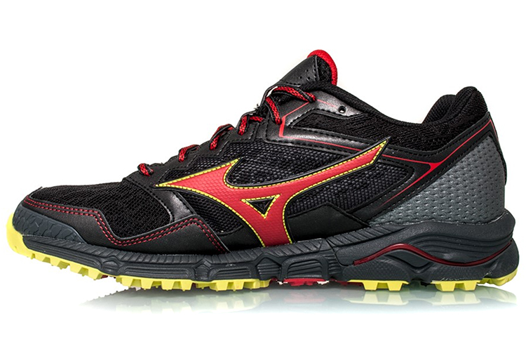 Mizuno Wave Daichi 3 Low Tops Wear-resistant Black Red J1GJ187159