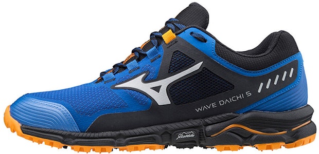 Mizuno Wave Daichi 5 減震防滑 低幫拼色跑步鞋 藍黑橙 Buy Mizuno Wave Daichi 5 減震防滑 低幫拼色跑步鞋 藍黑橙