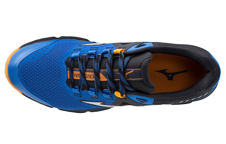 Lookbook Mizuno Wave Daichi 5 'Biru Hitam Jingga' J1GJ207138
