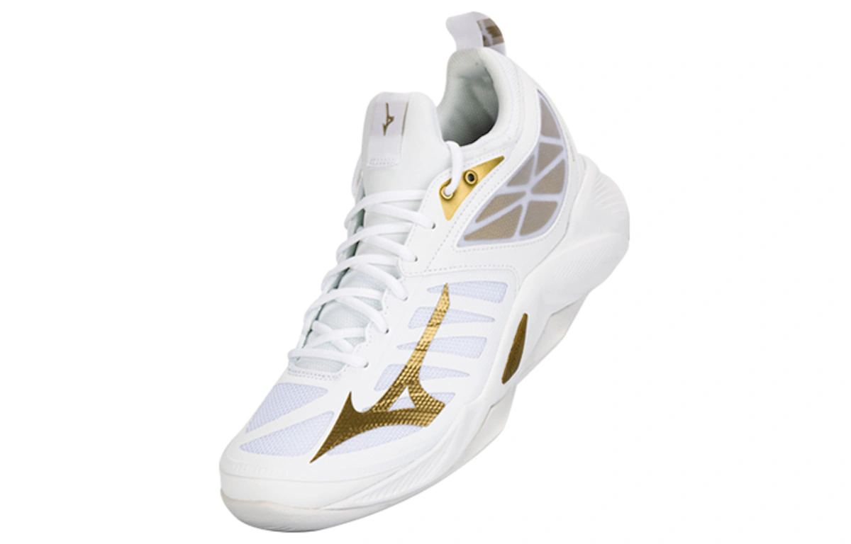 Mizuno Wave Dimension Volleyball Shoes 'White Gold'