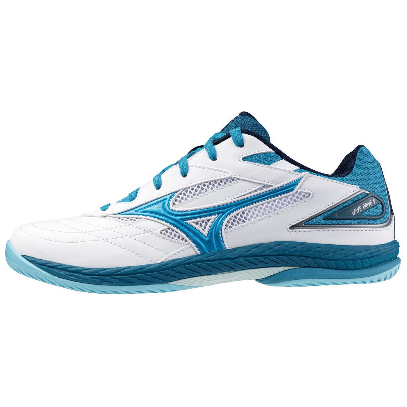 Mizuno WAVE DRIVE 9 Training Shoes White Blue - , Cushioned & Non-Slip. 81GA220532