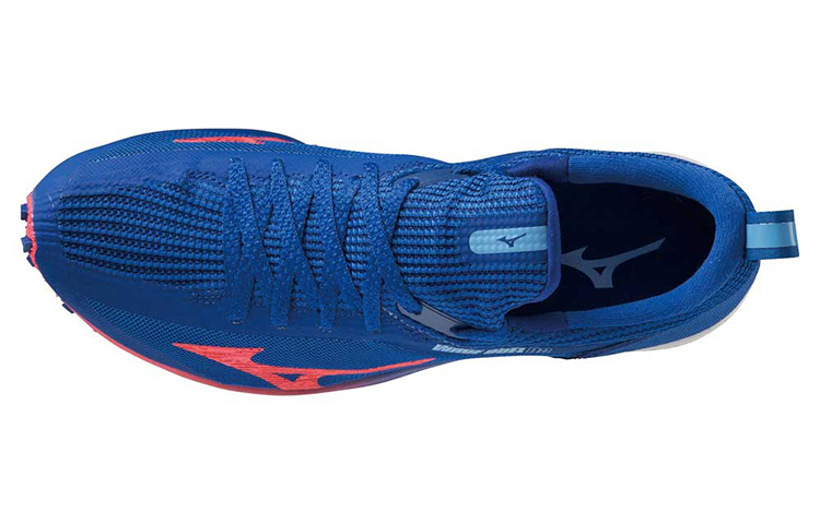 Lookbook Mizuno Wave Duel 2 Blau/Rot U1GD206062