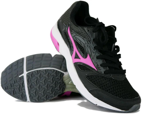 美津濃 Wave Emperor Tr2 舒適耐磨跑步鞋 女款 黑粉 Lookbook 美津濃 Wave Emperor Tr2 舒適耐磨跑步鞋 女款 黑粉