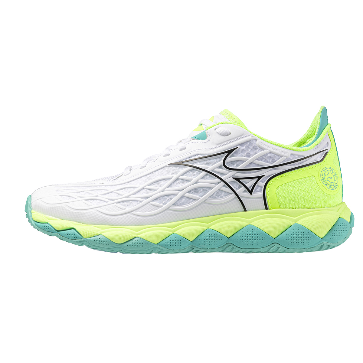 Mizuno Wave Enforce Tour White Tennis Shoes - Stable, Cushioned, Durable. 61GA230145