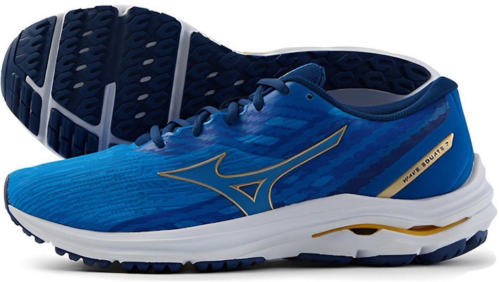 Mizuno Wave Equate 7 減震支撐透氣 低筒 跑步鞋 男款 藍金白 Purchase Mizuno Wave Equate 7 減震支撐透氣 低筒 跑步鞋 男款 藍金白