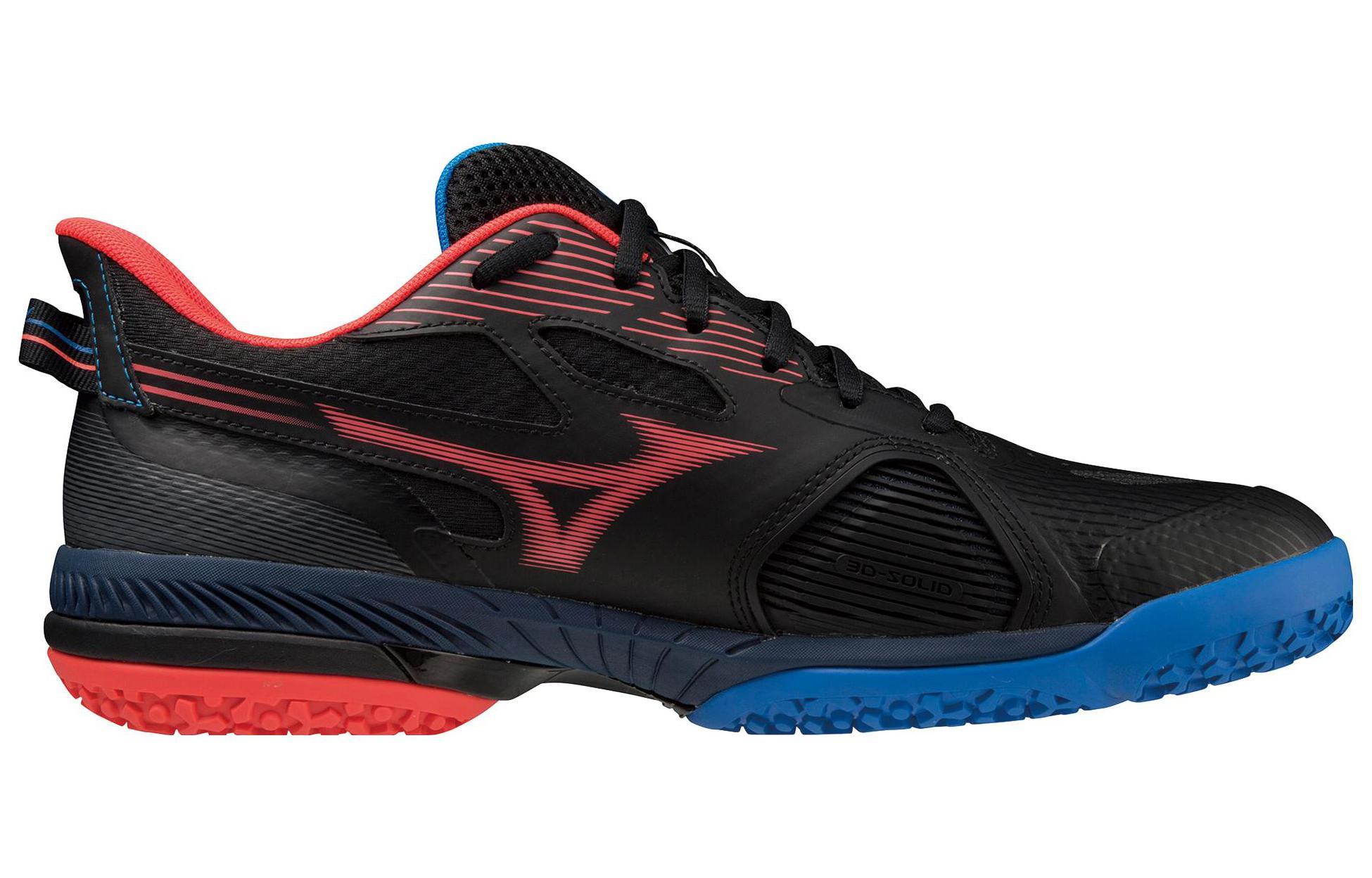 Order Mizuno Wave Exceed 5 Wide OC 'Black Red Blue' 61GB231310