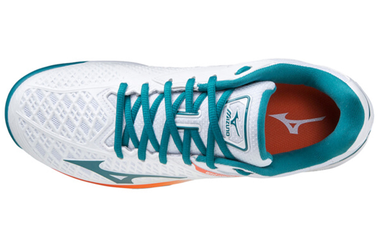 Lookbook Mizuno Wave Exceed Tour 4 AC "Putih Hijau" 61GA207085