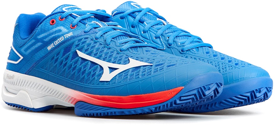 Mizuno Wave Exceed Tour4 CC 網球鞋 男女款 藍白 Lookbook Mizuno Wave Exceed Tour4 CC 網球鞋 男女款 藍白