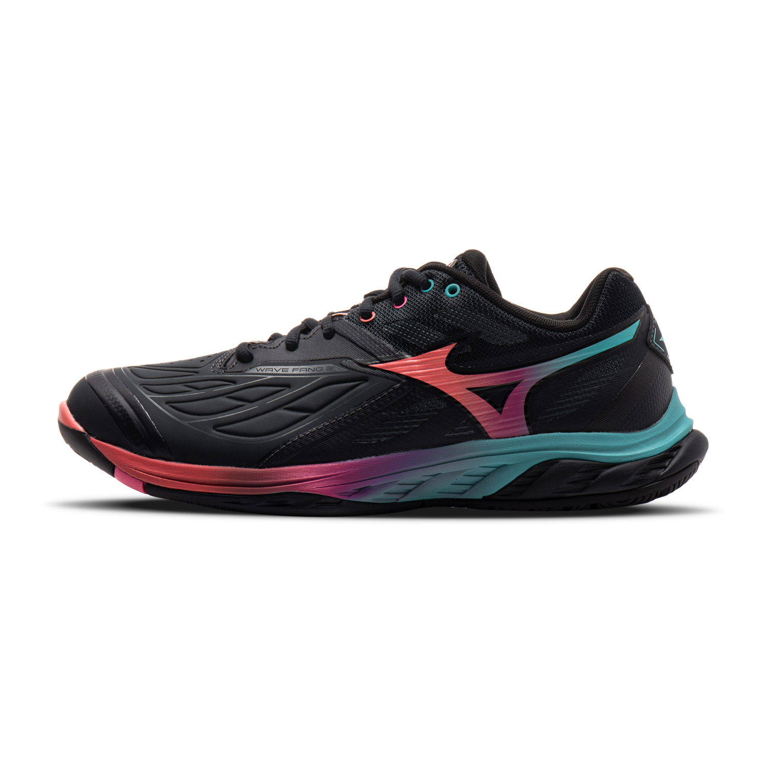 Mizuno Wave Fang 2 Gray Black Badminton Shoes Lightweight & Cushioning 71GA231337