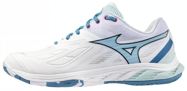 美津浓 Wave Fang 2 減震耐磨 低筒 羽毛球鞋 男女同款 白藍色 Buy 美津浓 Wave Fang 2 減震耐磨 低筒 羽毛球鞋 男女同款 白藍色