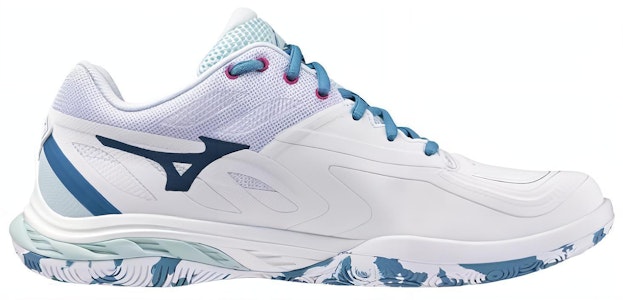 美津浓 Wave Fang 2 減震耐磨 低筒 羽毛球鞋 男女同款 白藍色 Order 美津浓 Wave Fang 2 減震耐磨 低筒 羽毛球鞋 男女同款 白藍色