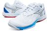 Shop Mizuno Wave Fang 2 Wide 'Putih Biru Pakaian' 71GA231330