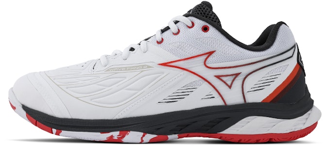 Mizuno Wave Fang 2 Ancha 'Blanco Rojo Radiante Ébano' 71GA231303 Buy Mizuno Wave Fang 2 Ancha 'Blanco Rojo Radiante Ébano' 71GA231303