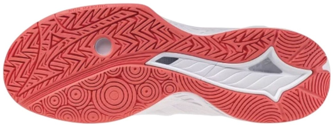 Mizuno Wave Fang EL 2 Wide 'White Coral Red' 71GA242325 Shop Mizuno Wave Fang EL 2 Wide 'White Coral Red' 71GA242325