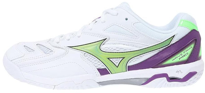 Mizuno 美津濃 WAVE FANG PRO 專業大賽款 防滑耐磨 低筒 羽球鞋 男女同款 白色/綠色/紫色 Buy Mizuno 美津濃 WAVE FANG PRO 專業大賽款 防滑耐磨 低筒 羽球鞋 男女同款 白色/綠色/紫色