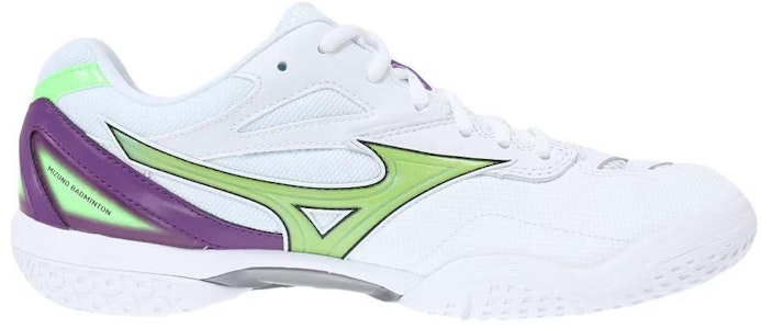 Mizuno 美津濃 WAVE FANG PRO 專業大賽款 防滑耐磨 低筒 羽球鞋 男女同款 白色/綠色/紫色 Order Mizuno 美津濃 WAVE FANG PRO 專業大賽款 防滑耐磨 低筒 羽球鞋 男女同款 白色/綠色/紫色