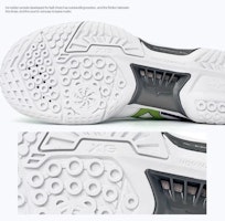 Mizuno 美津濃 WAVE FANG PRO 專業大賽款 防滑耐磨 低筒 羽球鞋 男女同款 白色/綠色/紫色 1