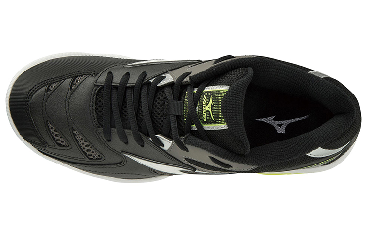Lookbook Mizuno Wave Fang Pro MID 'Black White Yellow' 71GA190301