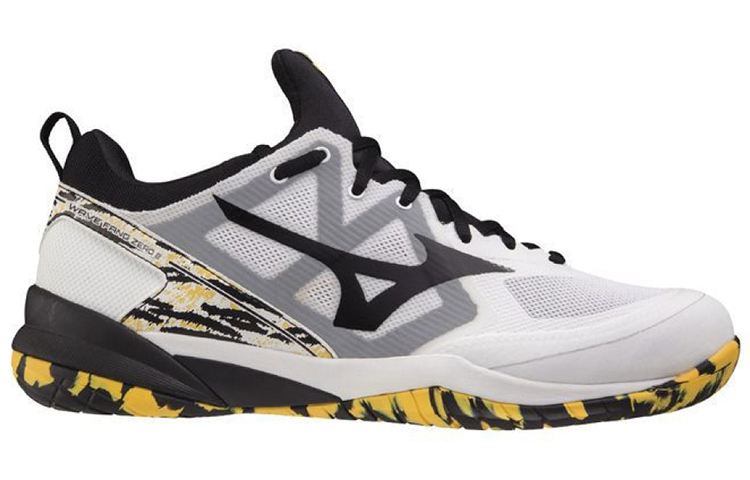 Order Mizuno Wave Fang Zero 'Hitam Putih Kuning' 71GA219000