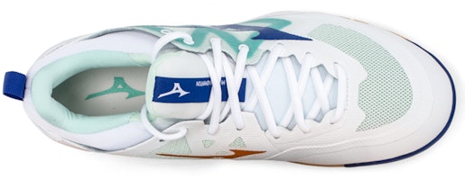 Mizuno Wave Fang Zero 'Putih Teal Oren' 71GA219025 Shop Mizuno Wave Fang Zero 'Putih Teal Oren' 71GA219025