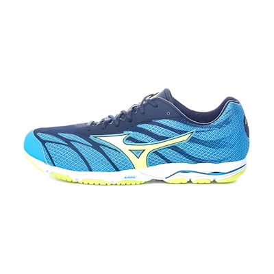 Mizuno Wave Hitogami 3 Low Tops Wear-resistant Blue White Yellow
